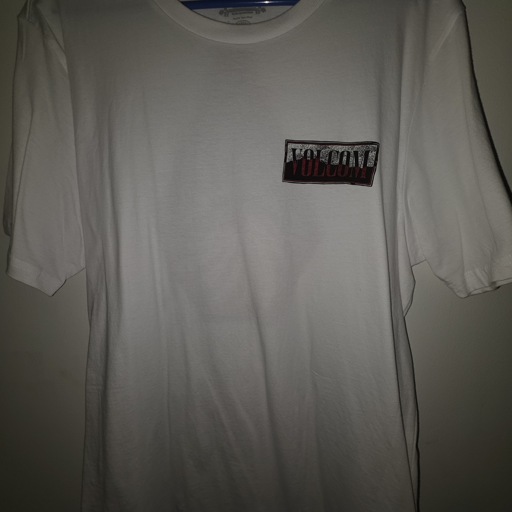Volcom Men's White Tee with Graphic Logo